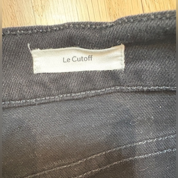 Frame Le Cutoff Denim Shorts, Color Noir Black, Zip Fly, Comfy, Flattering, 32‎ - Picture 7 of 9